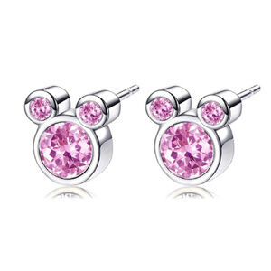 Mickey Mouse Pink Ice Earrings